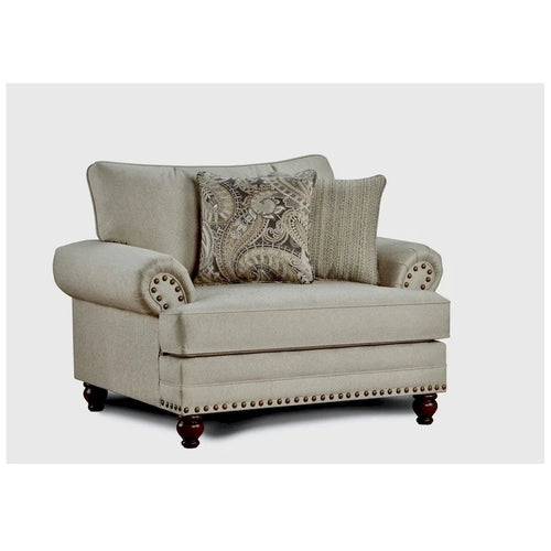 Fauteuil Loveseat large beige – 1–2 places