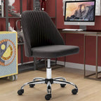 Fauteuil de bureau pivotant sans accoudoirs, bleu/gris foncé, une place