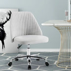 Fauteuil de bureau pivotant sans accoudoirs, bleu/gris foncé, une place