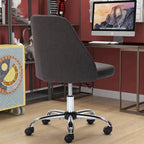 Fauteuil de bureau pivotant sans accoudoirs, bleu/gris foncé, une place