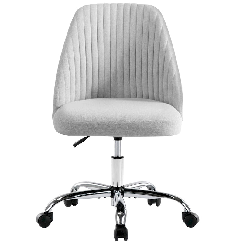 Fauteuil de bureau pivotant sans accoudoirs, bleu/gris foncé, une place