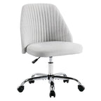 Fauteuil de bureau pivotant sans accoudoirs, bleu/gris foncé, une place