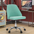 Fauteuil de bureau pivotant sans accoudoirs, bleu/gris foncé, une place