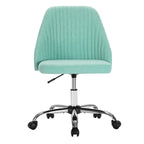 Fauteuil de bureau pivotant sans accoudoirs, bleu/gris foncé, une place