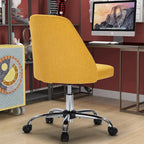 Fauteuil de bureau pivotant sans accoudoirs, bleu/gris foncé, une place