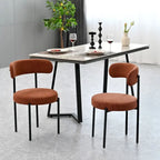 Chaises de salle à manger en velours vert/brun, modernes du milieu du siècle, lot de 2