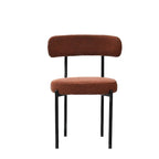 Chaises de salle à manger en velours vert/brun, modernes du milieu du siècle, lot de 2