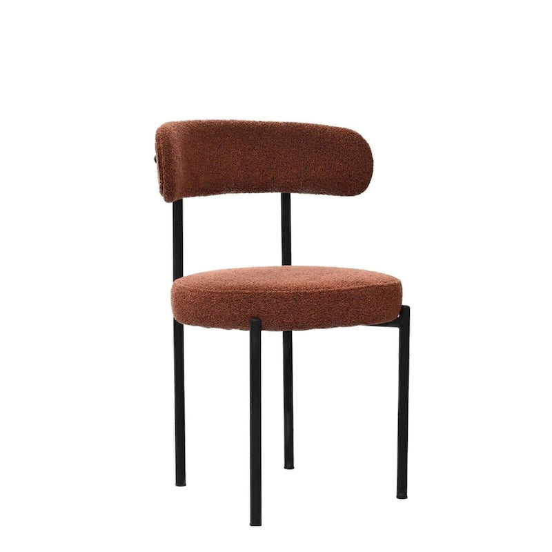 Chaises de salle à manger en velours vert/brun, modernes du milieu du siècle, lot de 2