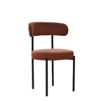 Chaises de salle à manger en velours vert/brun, modernes du milieu du siècle, lot de 2