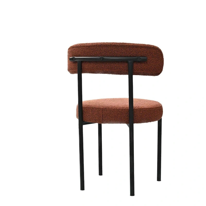 Chaises de salle à manger en velours vert/brun, modernes du milieu du siècle, lot de 2
