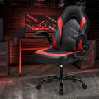 Chaise de Gamer et de Bureau, Accoudoirs Relevables, 1 Personne | Noir+Bleu / Noir+Rouge / Noir+Gris