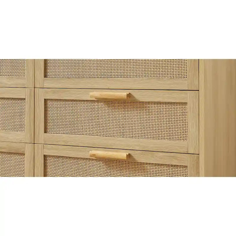 Commode en rotin naturel – 6 ou 8 tiroirs