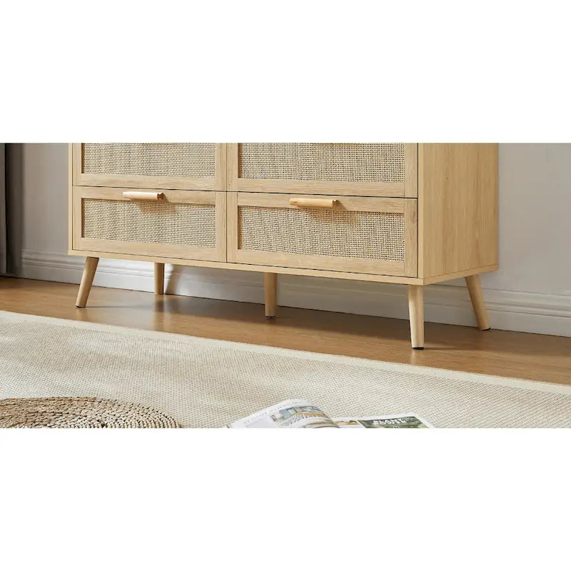 Commode en rotin naturel – 6 ou 8 tiroirs