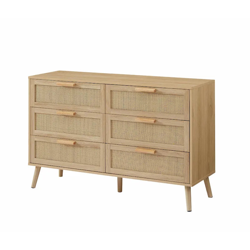 Commode en rotin naturel – 6 ou 8 tiroirs